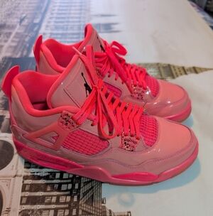 Nike Air Jordan 4 Retro NGR 2018 "Hot Puch" #AQ9128-600 Women's Size 7 No Box